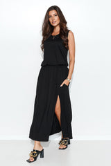 black daydress for women, feminine & structured, numinou fashion