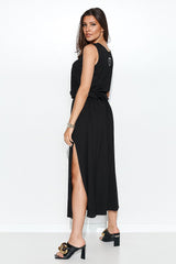 black daydress for women, feminine & structured, numinou fashion