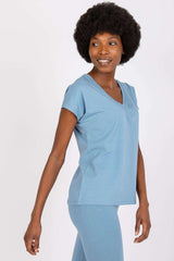 blue t-shirt for women, trendy & delicate, bfg fashion