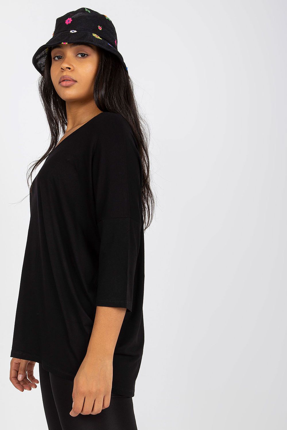 black plus size blouse for women, graceful & functional, relevance fashion