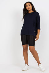 black plus size blouse for women, comfy & simple, relevance fashion