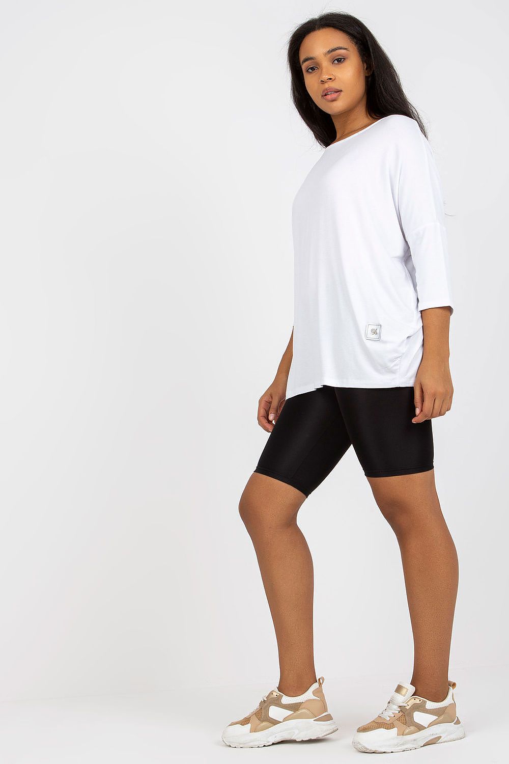 black plus size blouse for women, comfy & simple, relevance fashion