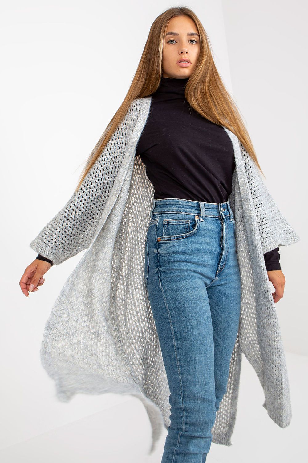 beige cardigan for women, flowy & playful, och bella fashion