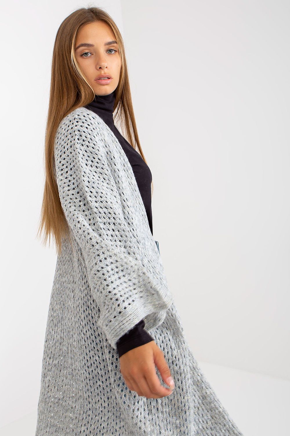 beige cardigan for women, flowy & playful, och bella fashion
