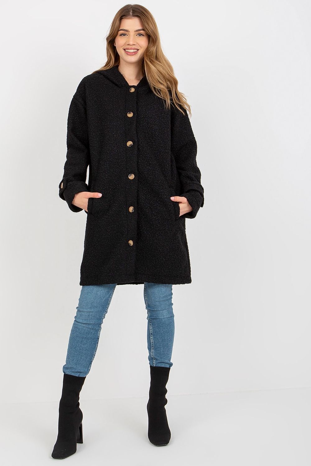 black coat for women, unique & charming, relevance fashion