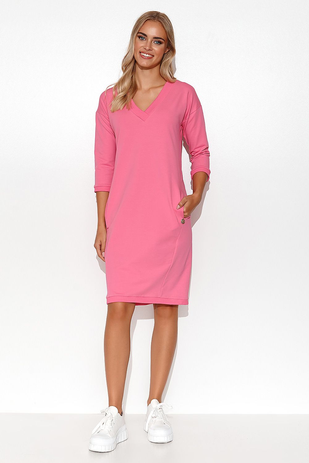 beige daydress for women, shimmering & luxurious, makadamia fashion