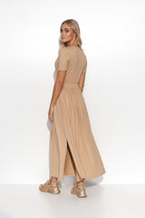 black daydress for women, sleek & romantic, makadamia fashion
