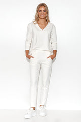 beige set for women, structured & tailored, makadamia fashion