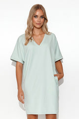 beige daydress for women, luxe & functional, makadamia fashion