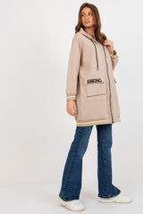 beige sweatshirt for women, clean & charming, relevance fashion