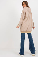 beige sweatshirt for women, clean & charming, relevance fashion