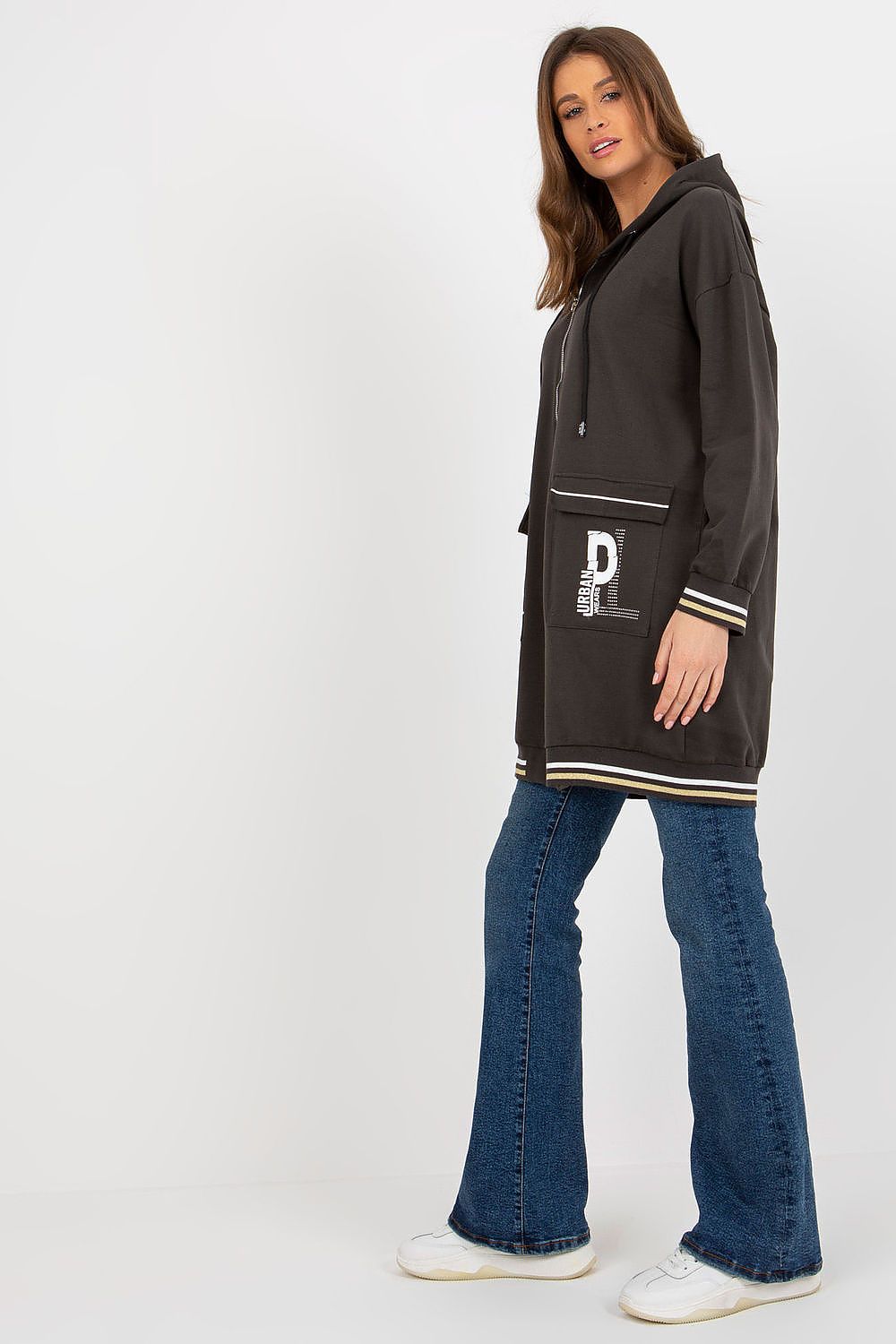 beige sweatshirt for women, clean & charming, relevance fashion
