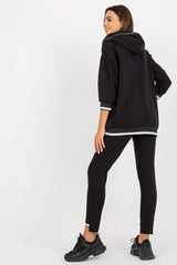 black set for women, stretchy & sweet, relevance fashion