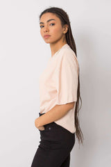 pink t-shirt for women, flowy & glamorous, rue paris fashion