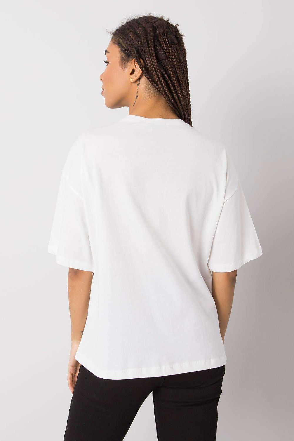pink t-shirt for women, flowy & glamorous, rue paris fashion