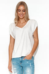 beige blouse for women, romantic & rich, makadamia fashion