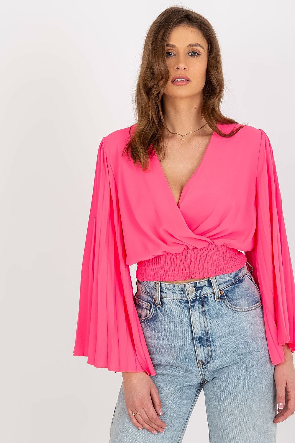 pink blouse for women, relaxed & vibrant, italy moda fashion