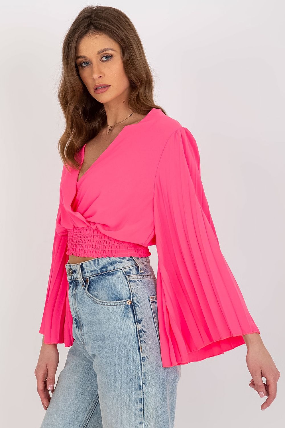 pink blouse for women, relaxed & vibrant, italy moda fashion