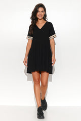black daydress for women, feminine & cool, numinou fashion