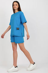 blue set for women, sleek & functional, badu fashion