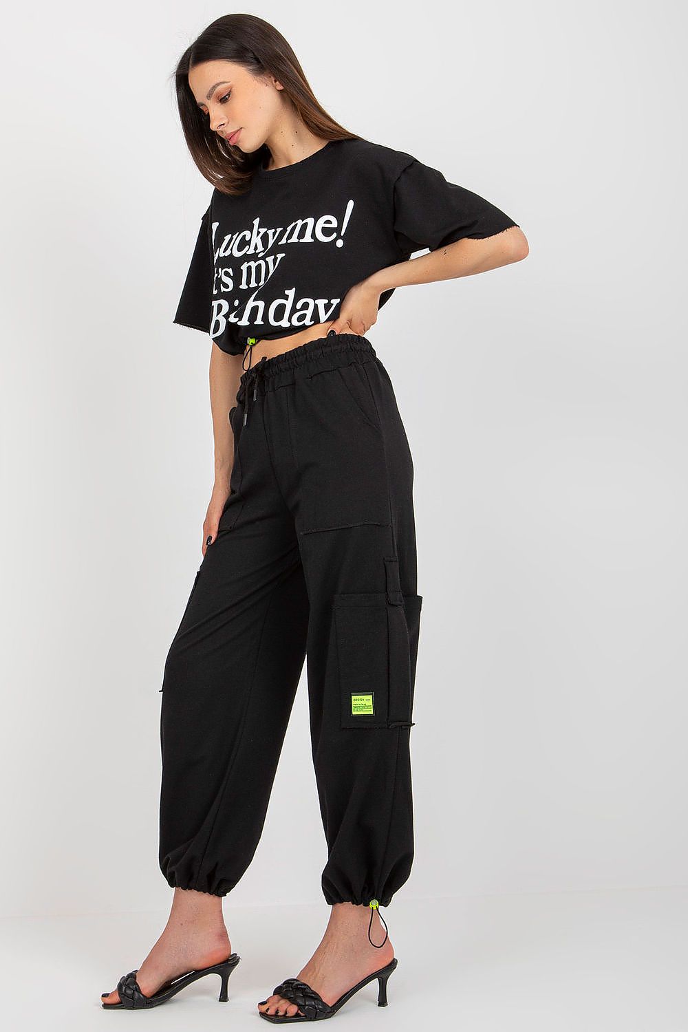 black set for women, flattering & dainty, badu fashion