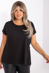 beige plus size blouse for women, artistic & structured, relevance fashion