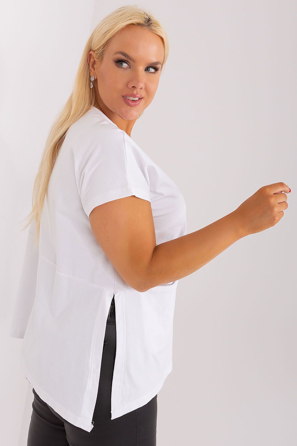 beige plus size blouse for women, artistic & structured, relevance fashion