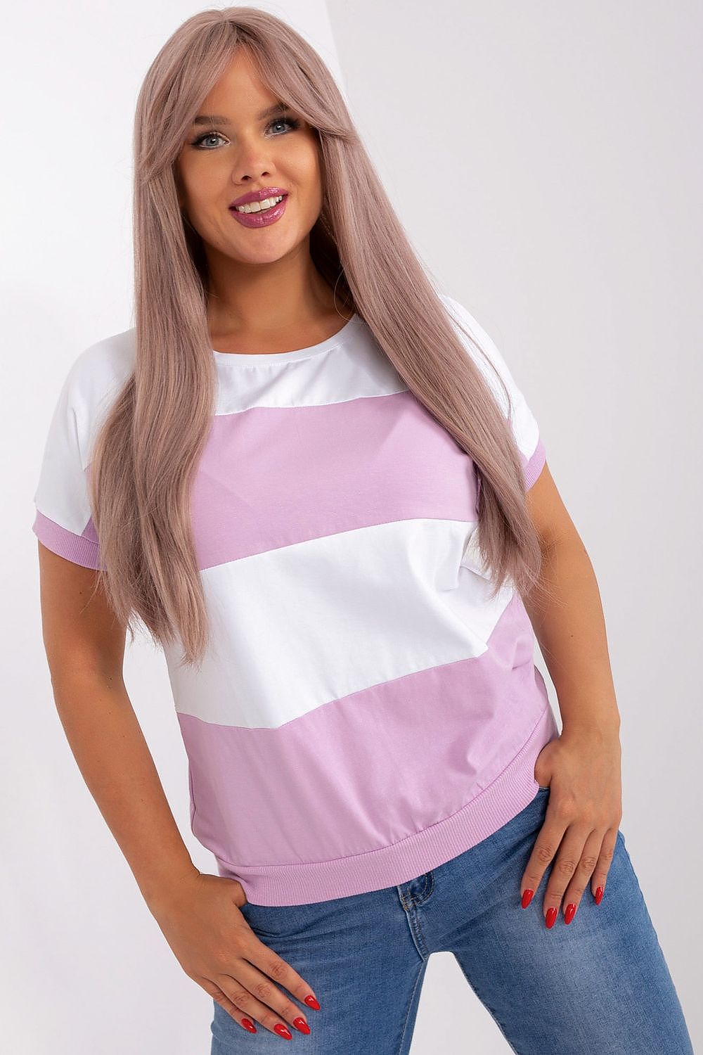 beige plus size blouse for women, cool & urban, relevance fashion