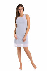 grey nightshirt for women, fitted & minimal, teyli fashion