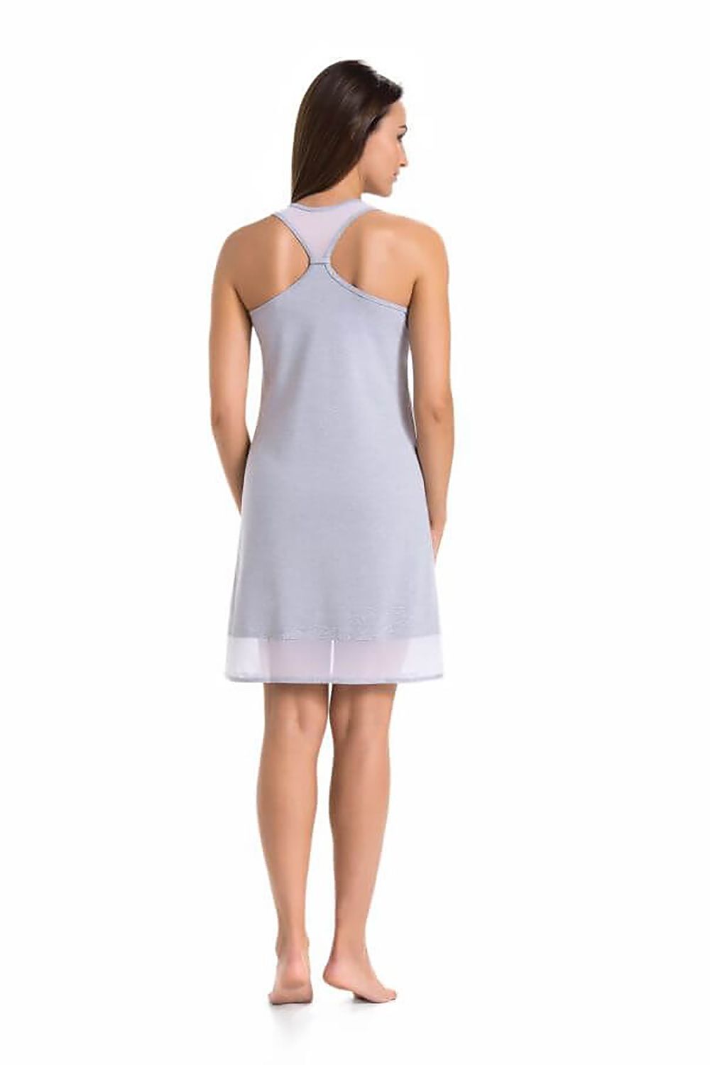 grey nightshirt for women, fitted & minimal, teyli fashion