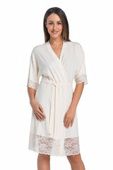beige bathrobe for women, timeless & formal, teyli fashion