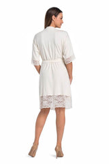 beige bathrobe for women, timeless & formal, teyli fashion