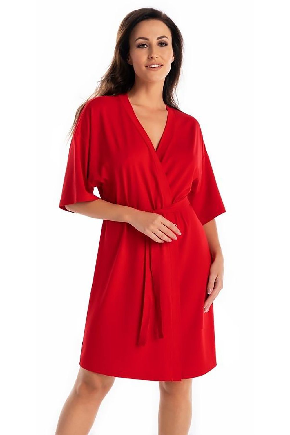 red bathrobe for women, elegant & contemporary, teyli fashion