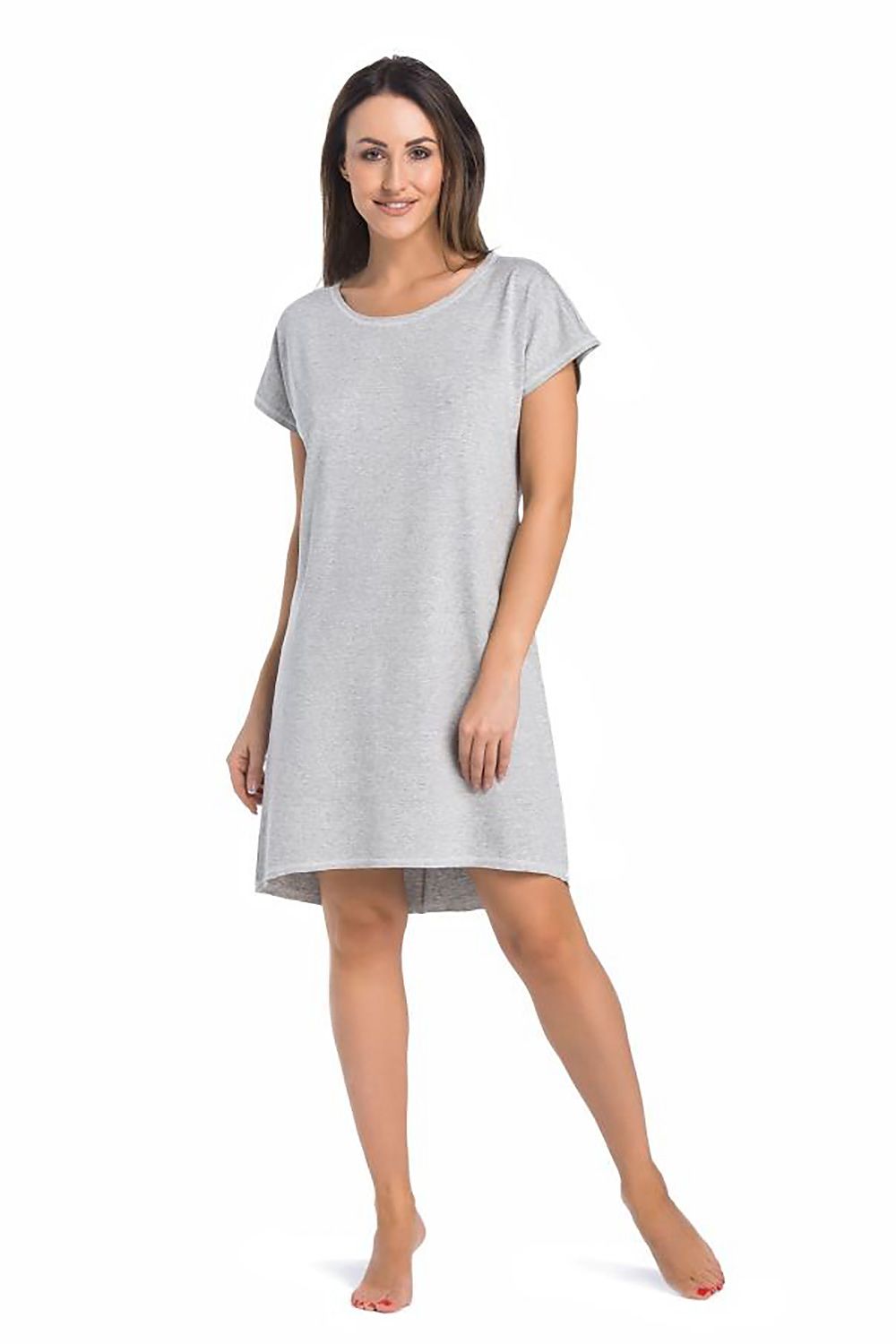 grey nightshirt for women, graceful & flattering, teyli fashion