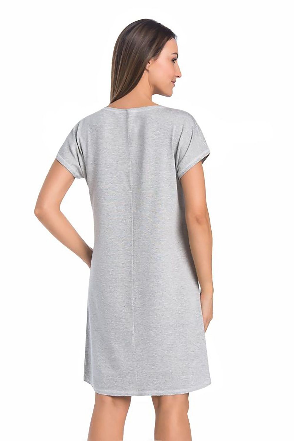 grey nightshirt for women, graceful & flattering, teyli fashion