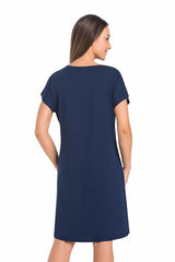 grey nightshirt for women, graceful & flattering, teyli fashion