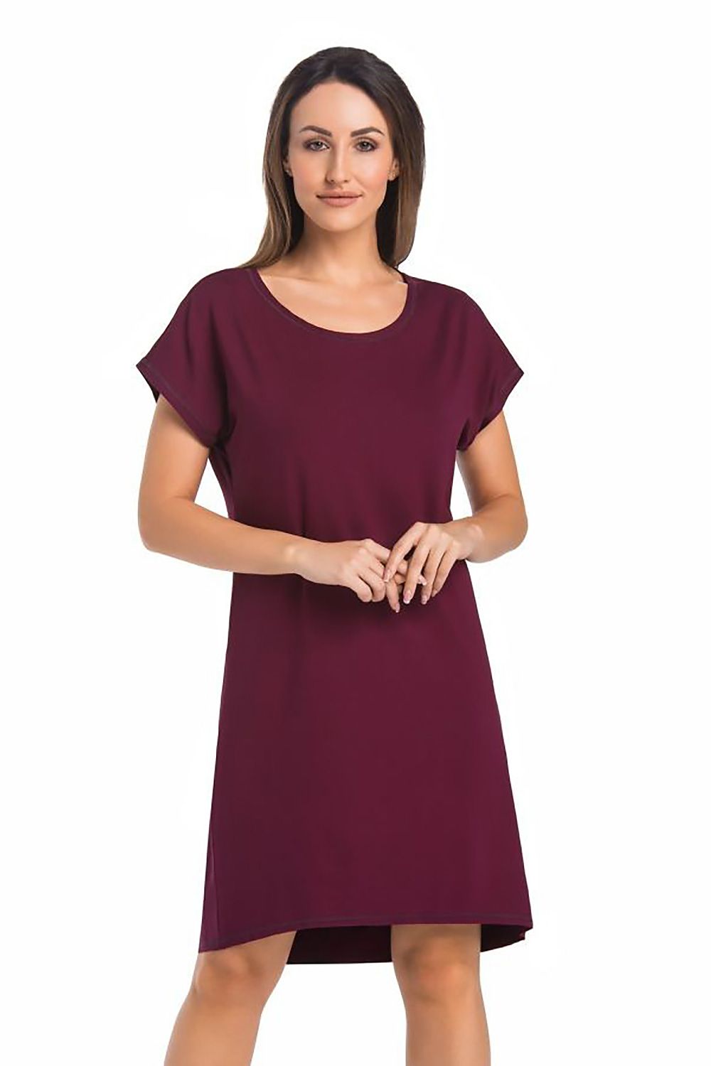 grey nightshirt for women, graceful & flattering, teyli fashion