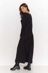 black daydress for women, light & romantic, numinou fashion