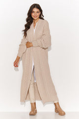 beige cardigan for women, airy & contemporary, numinou fashion