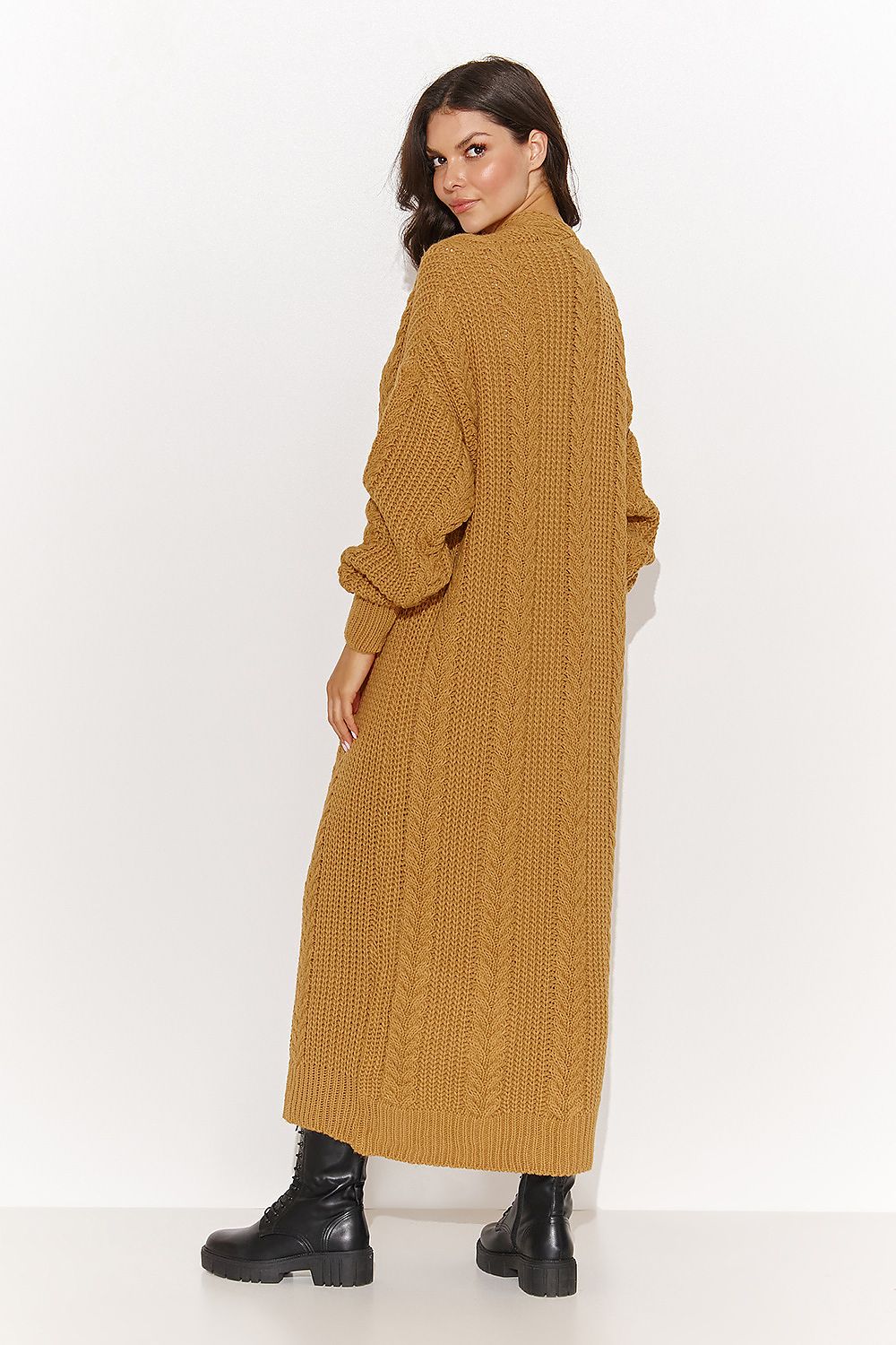 beige cardigan for women, airy & contemporary, numinou fashion