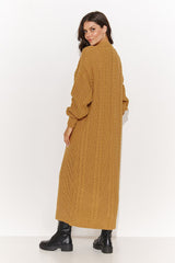beige cardigan for women, airy & contemporary, numinou fashion