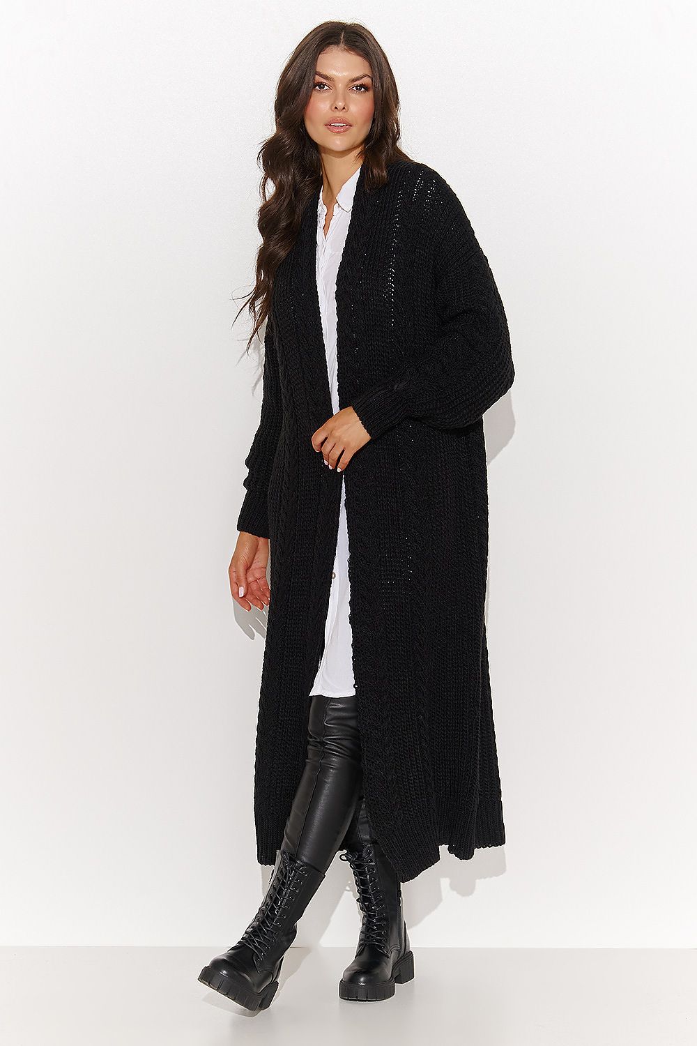 beige cardigan for women, airy & contemporary, numinou fashion