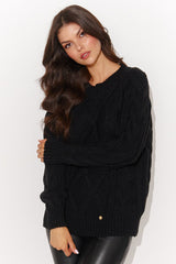black jumper for women, sophisticated & urban, numinou fashion