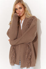black cardigan for women, soft & cozy, makadamia fashion