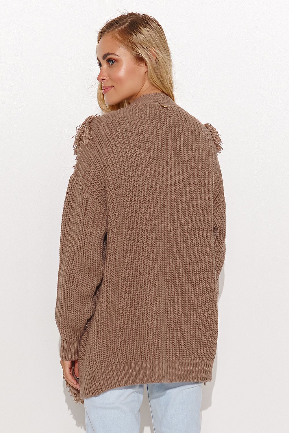 black cardigan for women, soft & cozy, makadamia fashion