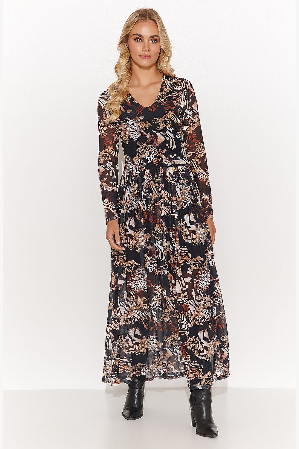 multicolor daydress for women, contemporary & tailored, makadamia fashion