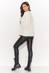 beige jumper for women, trendy & cute, numinou fashion