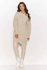 beige long jumper for women, casual & cute, numinou fashion