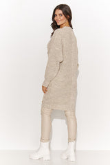 beige long jumper for women, casual & cute, numinou fashion