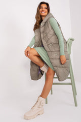 green gilet for women, stylish & breezy, sublevel fashion